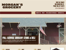 Tablet Screenshot of morgansgrocery.com